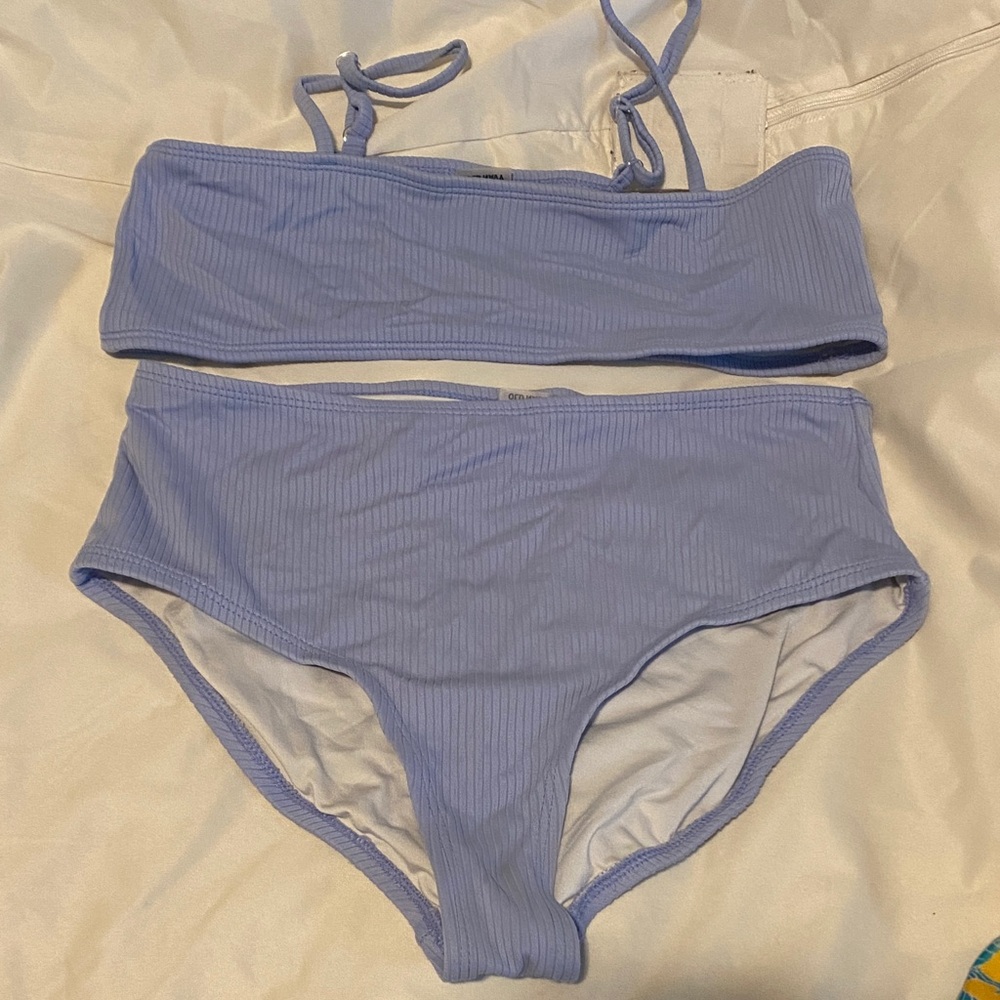 Old Navy Kids Light Blue Ribbed Bikini